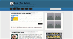 Desktop Screenshot of cara-carasukses.blogspot.com