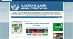 Desktop Screenshot of desarrollosocial-quilmes.blogspot.com