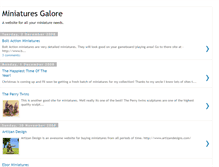 Tablet Screenshot of miniatures-galore.blogspot.com