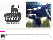 Tablet Screenshot of fetchdogtrainingblog.blogspot.com