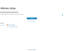 Tablet Screenshot of mistressjuliya.blogspot.com