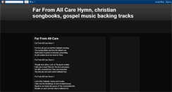 Desktop Screenshot of farfromallcare.blogspot.com