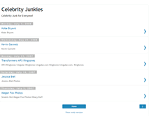Tablet Screenshot of celebrityjunkies.blogspot.com