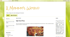 Desktop Screenshot of amommysworld.blogspot.com