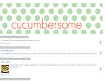 Tablet Screenshot of cucumber-some.blogspot.com