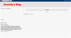 Desktop Screenshot of gwendasippings.blogspot.com