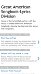 Mobile Screenshot of greatamericansongbooklyrics.blogspot.com