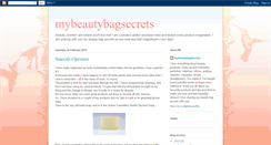 Desktop Screenshot of mybeautybagsecrets.blogspot.com