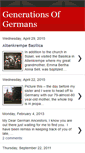 Mobile Screenshot of generationsofgermans.blogspot.com