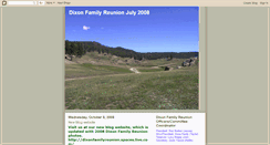 Desktop Screenshot of 2008dixonfamilyreunion.blogspot.com