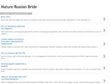 Tablet Screenshot of mature-russian-bride.blogspot.com