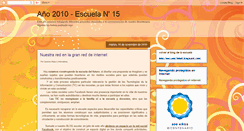 Desktop Screenshot of escuela15de5-2010.blogspot.com