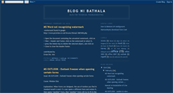 Desktop Screenshot of blognibathala.blogspot.com