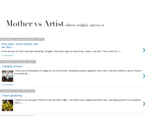 Tablet Screenshot of mothervsartist.blogspot.com