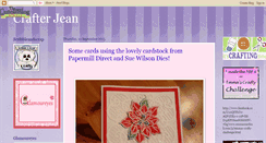 Desktop Screenshot of crafterjean.blogspot.com