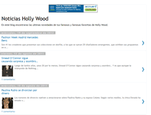 Tablet Screenshot of noticiashollywoodnoticias.blogspot.com