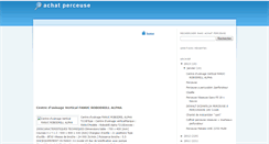 Desktop Screenshot of achatperceuse.blogspot.com
