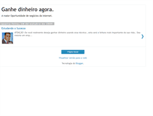 Tablet Screenshot of ganhedinheiroonlineaqui.blogspot.com