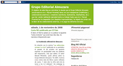 Desktop Screenshot of grupoeditorialalmuzara.blogspot.com