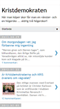 Mobile Screenshot of kristdemokraten.blogspot.com