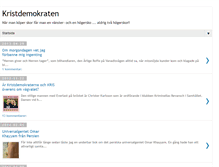 Tablet Screenshot of kristdemokraten.blogspot.com