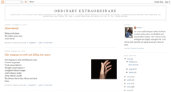 Desktop Screenshot of ordinary-extraordinary.blogspot.com