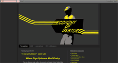 Desktop Screenshot of economyofgesture-economyofgesture.blogspot.com