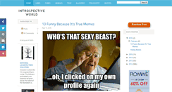 Desktop Screenshot of anintrospectiveworld.blogspot.com