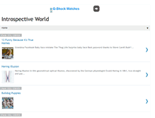 Tablet Screenshot of anintrospectiveworld.blogspot.com