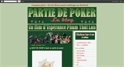 Desktop Screenshot of partiedepoker.blogspot.com
