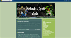 Desktop Screenshot of dusknoirsspiritworld.blogspot.com