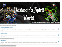 Tablet Screenshot of dusknoirsspiritworld.blogspot.com