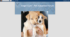 Desktop Screenshot of angeleyespetadoption.blogspot.com