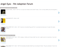 Tablet Screenshot of angeleyespetadoption.blogspot.com