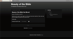 Desktop Screenshot of beautyofthebible.blogspot.com