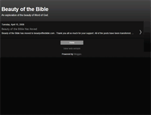 Tablet Screenshot of beautyofthebible.blogspot.com