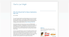 Desktop Screenshot of howtoloseweight90.blogspot.com