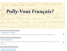 Tablet Screenshot of pollyvousfrancais.blogspot.com