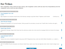 Tablet Screenshot of nurfirdaus.blogspot.com