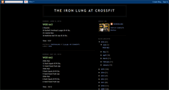 Desktop Screenshot of ironlungatcrossfit.blogspot.com