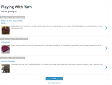 Tablet Screenshot of playingwithyarn.blogspot.com