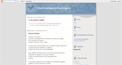 Desktop Screenshot of ciberinvestgaciontecnologica.blogspot.com
