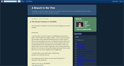 Desktop Screenshot of branchinthevine.blogspot.com