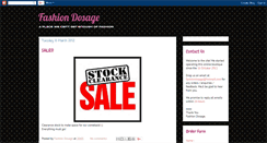 Desktop Screenshot of fashion-dosage.blogspot.com