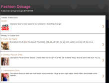 Tablet Screenshot of fashion-dosage.blogspot.com