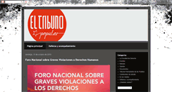 Desktop Screenshot of eltribunopopular.blogspot.com