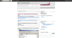 Desktop Screenshot of bugix-security.blogspot.com