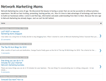 Tablet Screenshot of networkmarketingmoms.blogspot.com