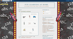 Desktop Screenshot of funlearningathome.blogspot.com