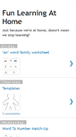 Mobile Screenshot of funlearningathome.blogspot.com